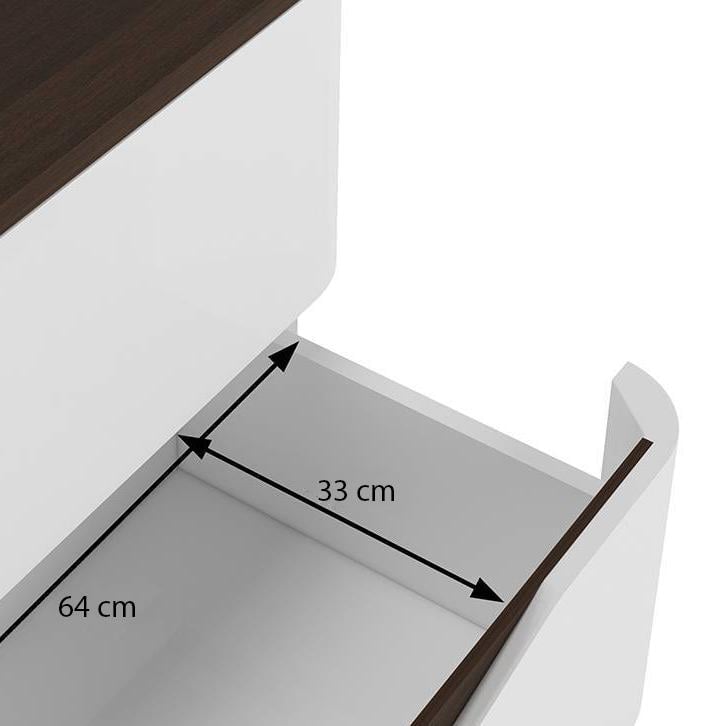 Baltoro Engineered Wood Dressing Table in White Finish