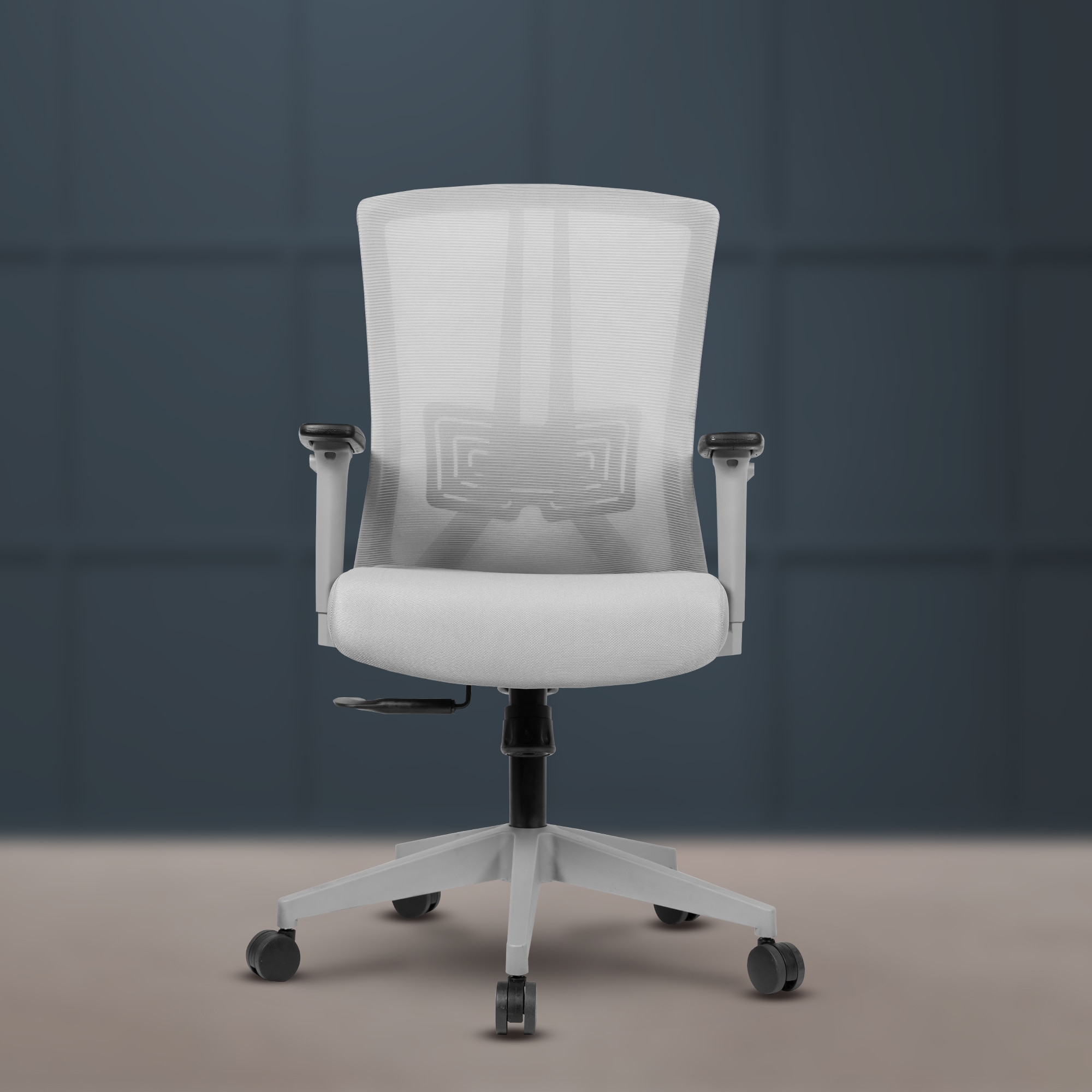 Regalia Mid Back Mesh Office Chair in Grey Colour