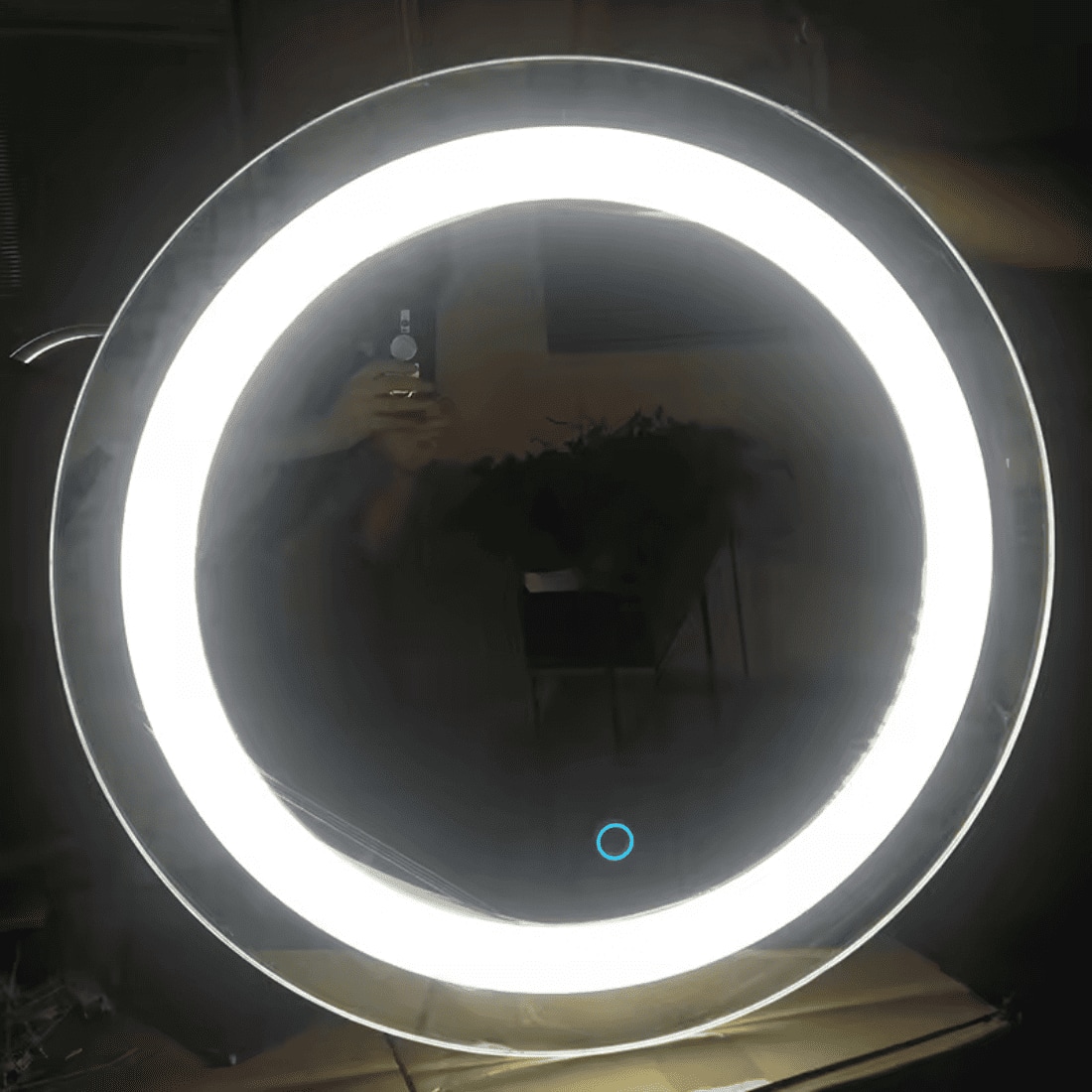 Round LED  Mirror with Lights Dimmable Vanity Mirror