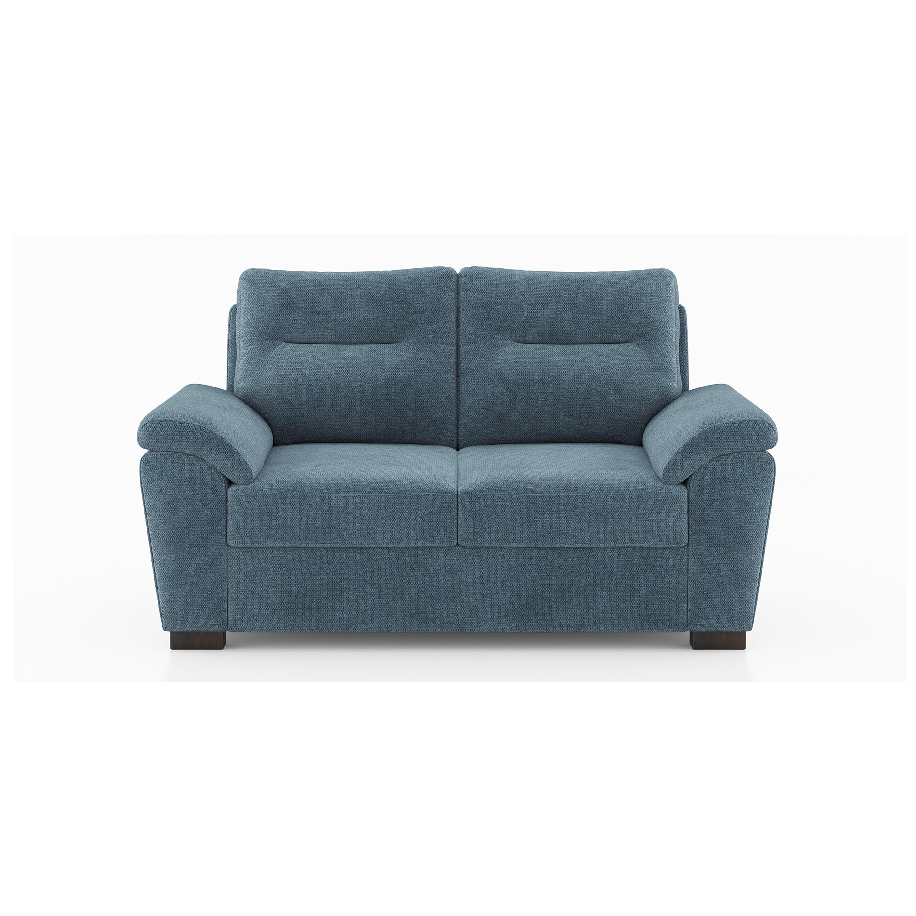 Adelaide Essential 2 Seater Fabric Sofa In Ocean Weave