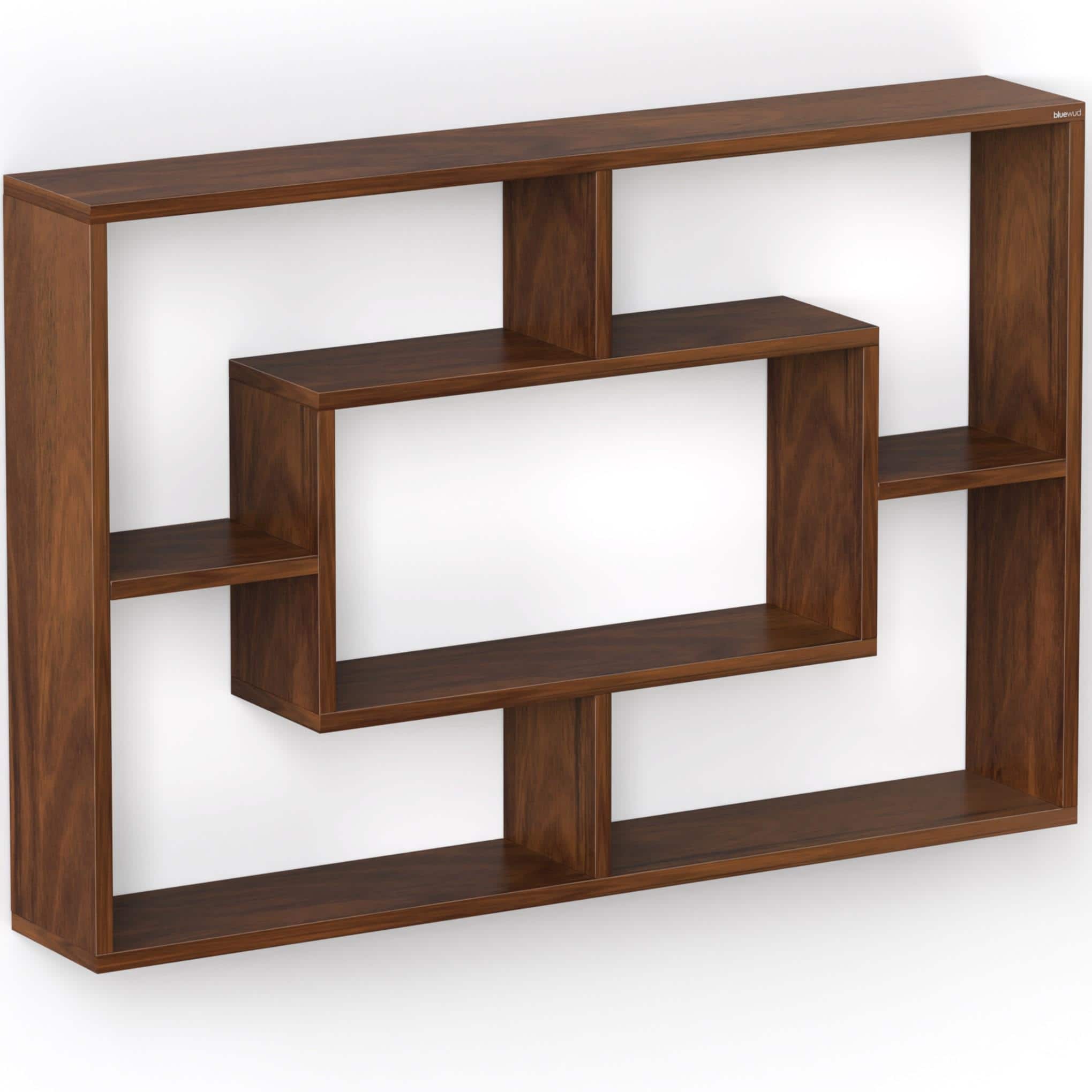 Crafte Engineered Wood Wall In Brown Maple Finish