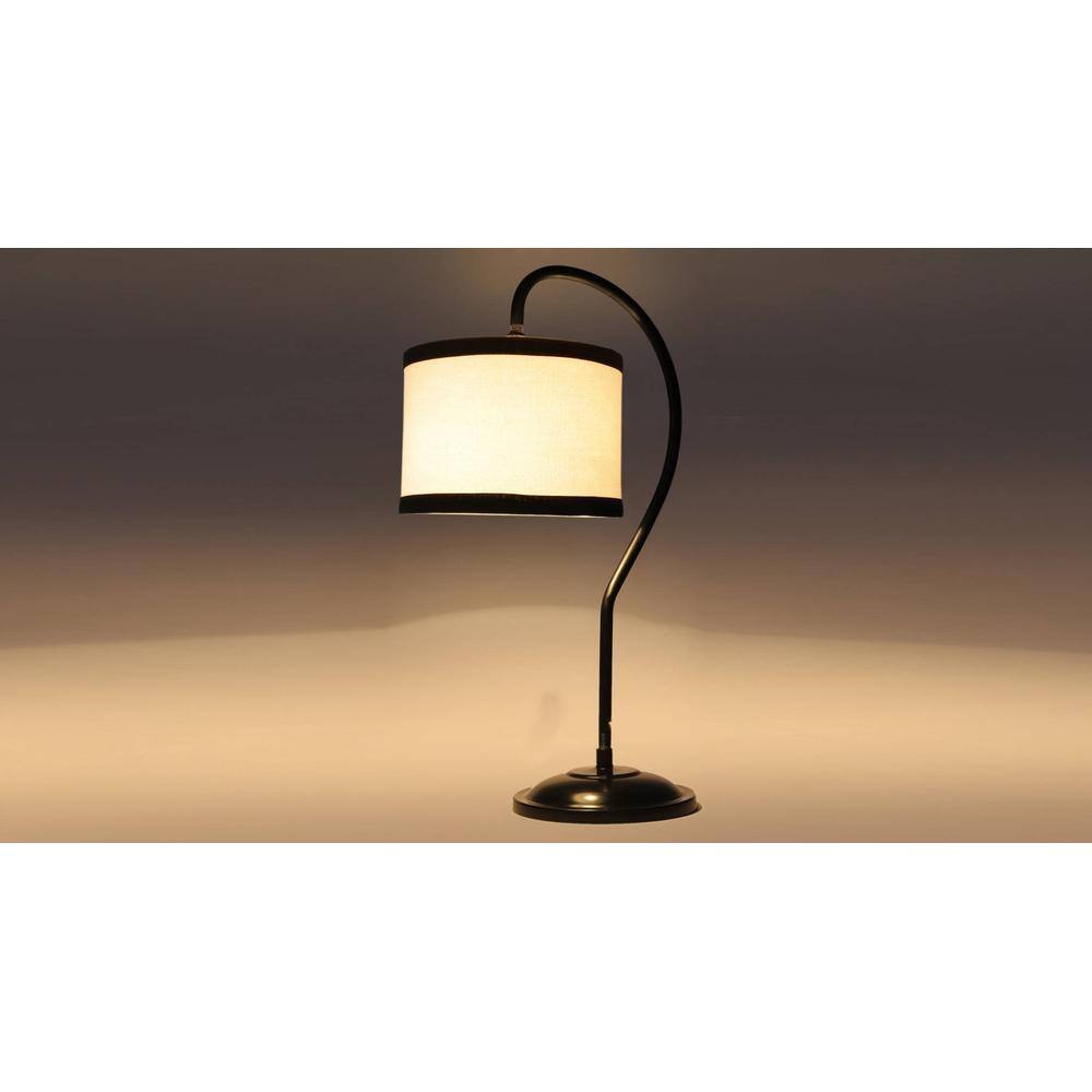 Multi cotton Curvy table lamp with Iron Base (SP07)