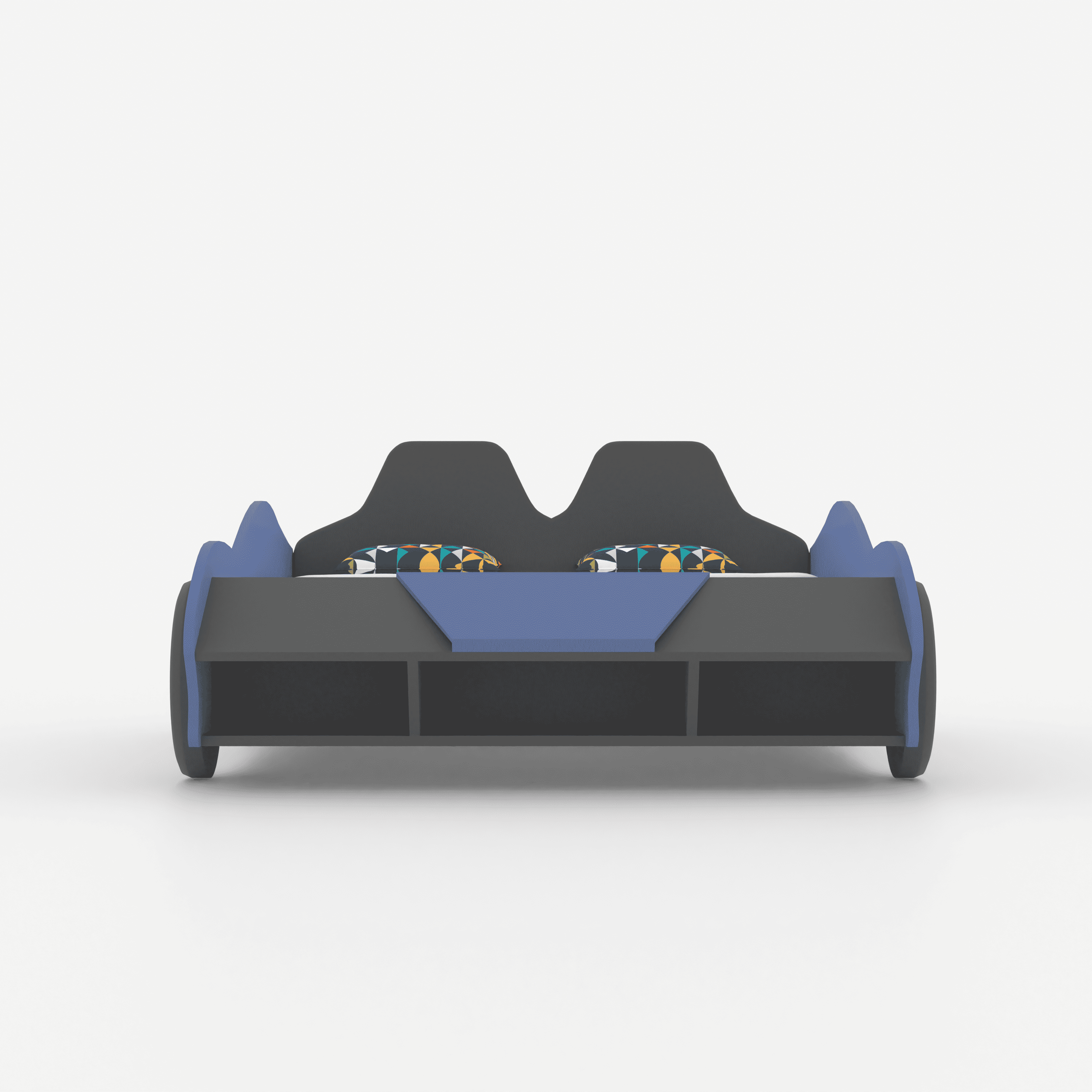 Flash Racer Car Bed In Blue Colour