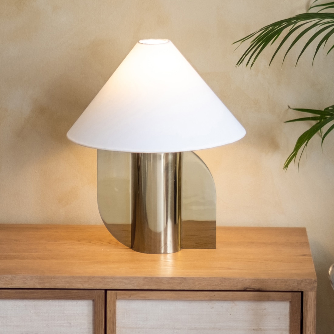Helia Silver HandcraftedTable Lamp