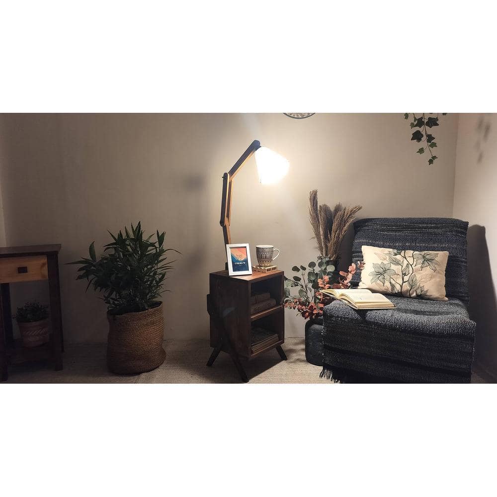 Ronan Beige Jute Floor Lamp with Beige Jute Base