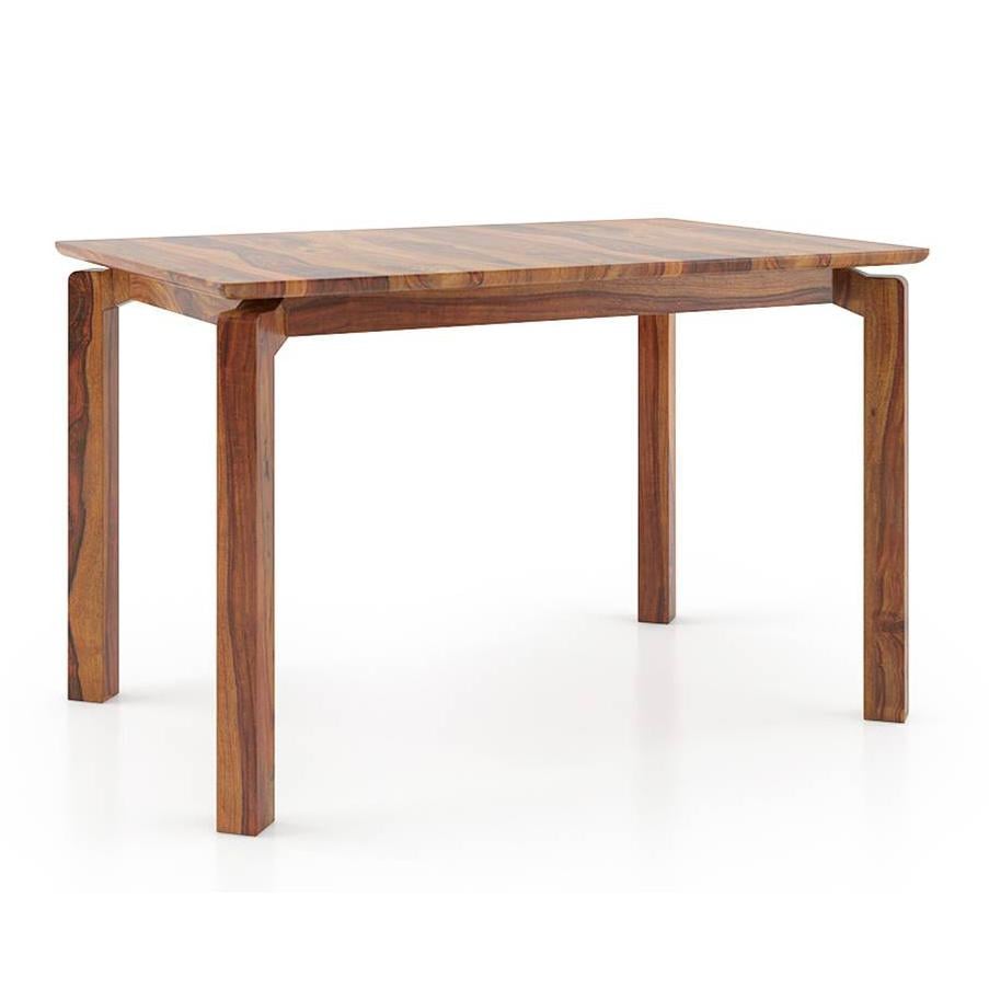 Catria - Martha 4 Seater Dining Table Set (Colour- Wheat Brown , Finish- Teak)