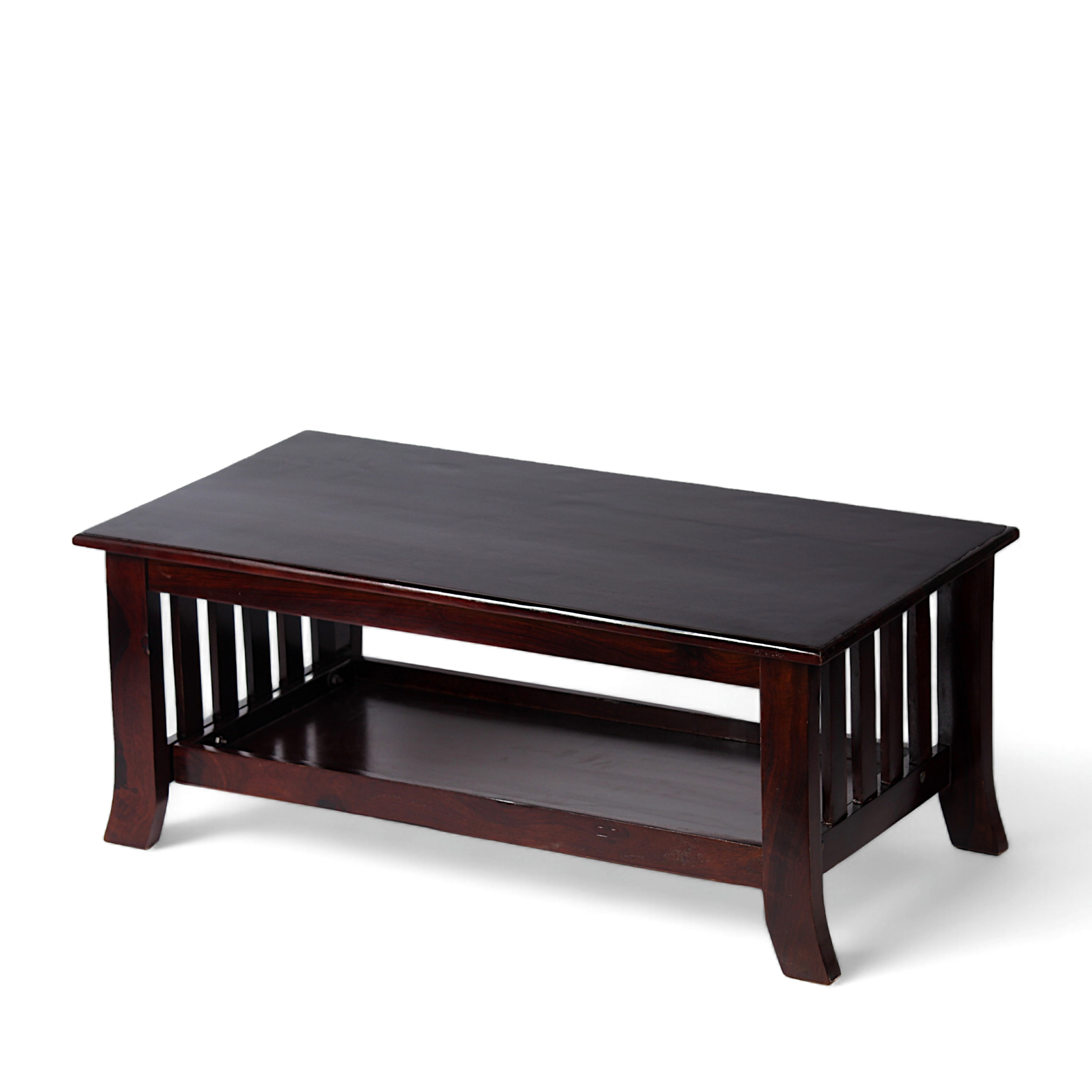 Blairs Sheesham Wood Coffee Table In Dark Walnut Finish
