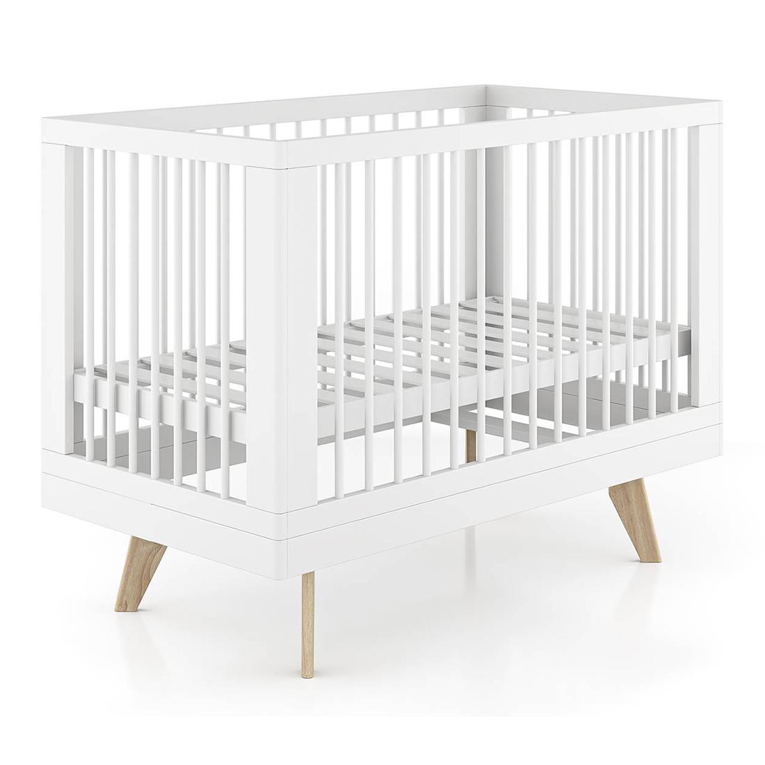 Koster Solid Wood Crib in White Colour