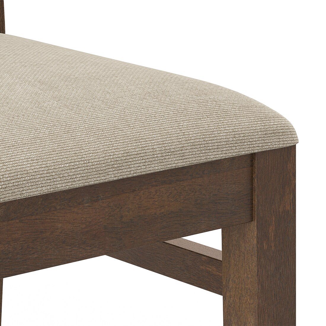 Atlas Crest Solid Wood 4 Seater Dining Table With Atlas Dining Chair Set