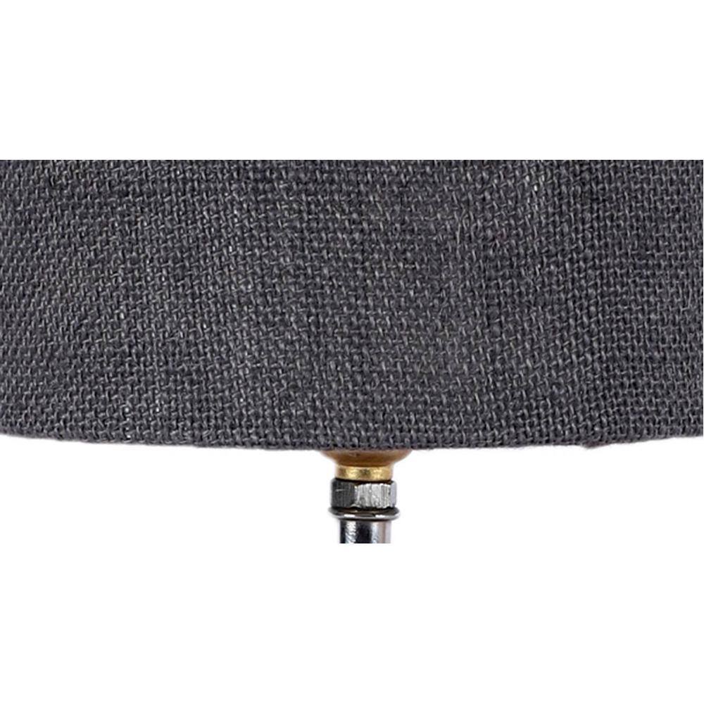 Sara Grey jute & solid wood table lamp