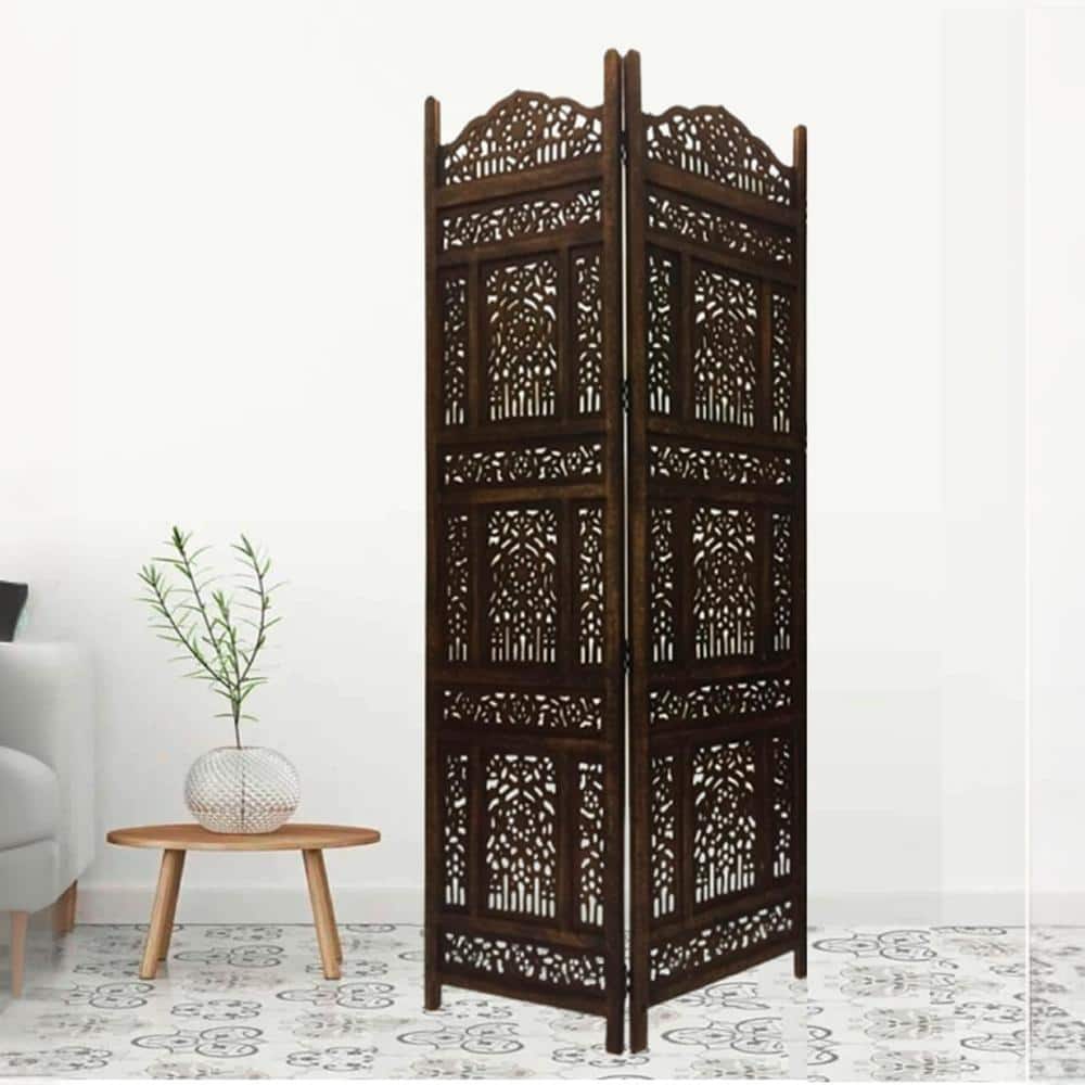 Laurynn Solid Wood 4 Panel Room Divider