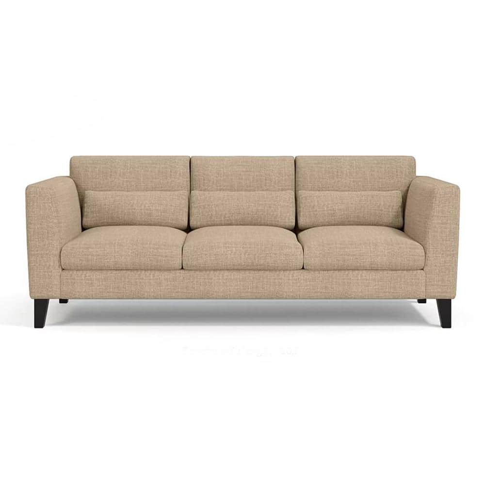 Lewis 3 Seater Fabric Sofa in Sandshell Beige Colour