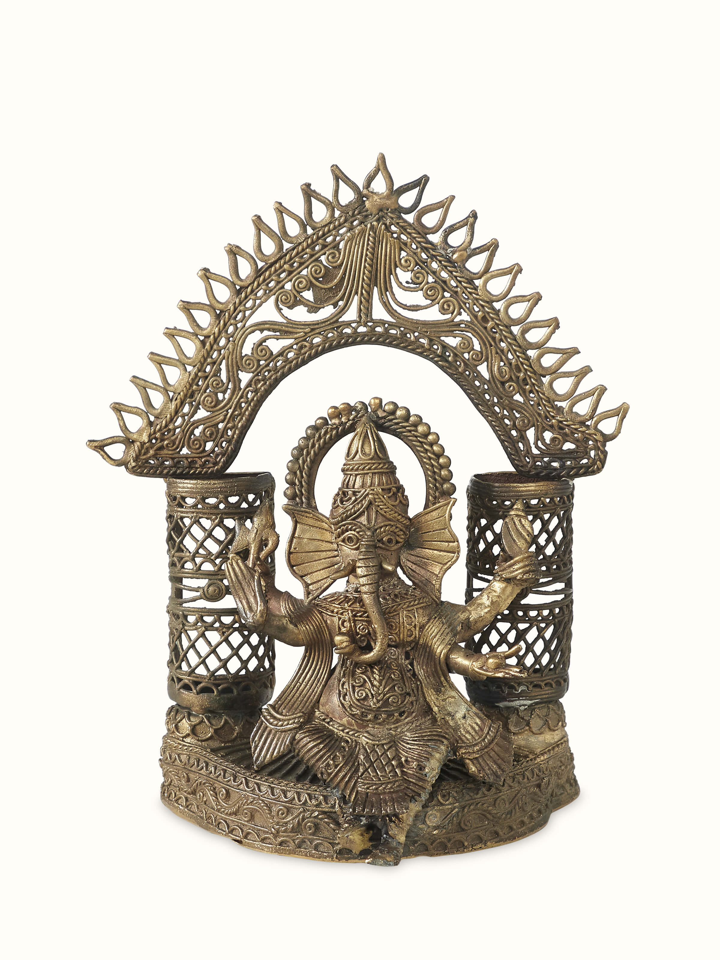 Dhokra Brass Ganesha Idol