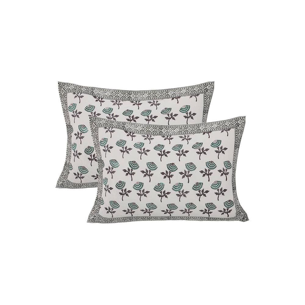 Ryan Multicolor Abstract 150 TC Cotton Double Size Bedsheet with 2 Pillow Covers