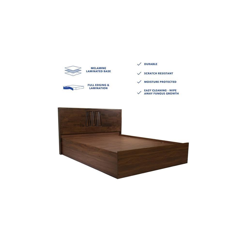 Graces Solidwood Headbord With Box Storage Queen Bed
