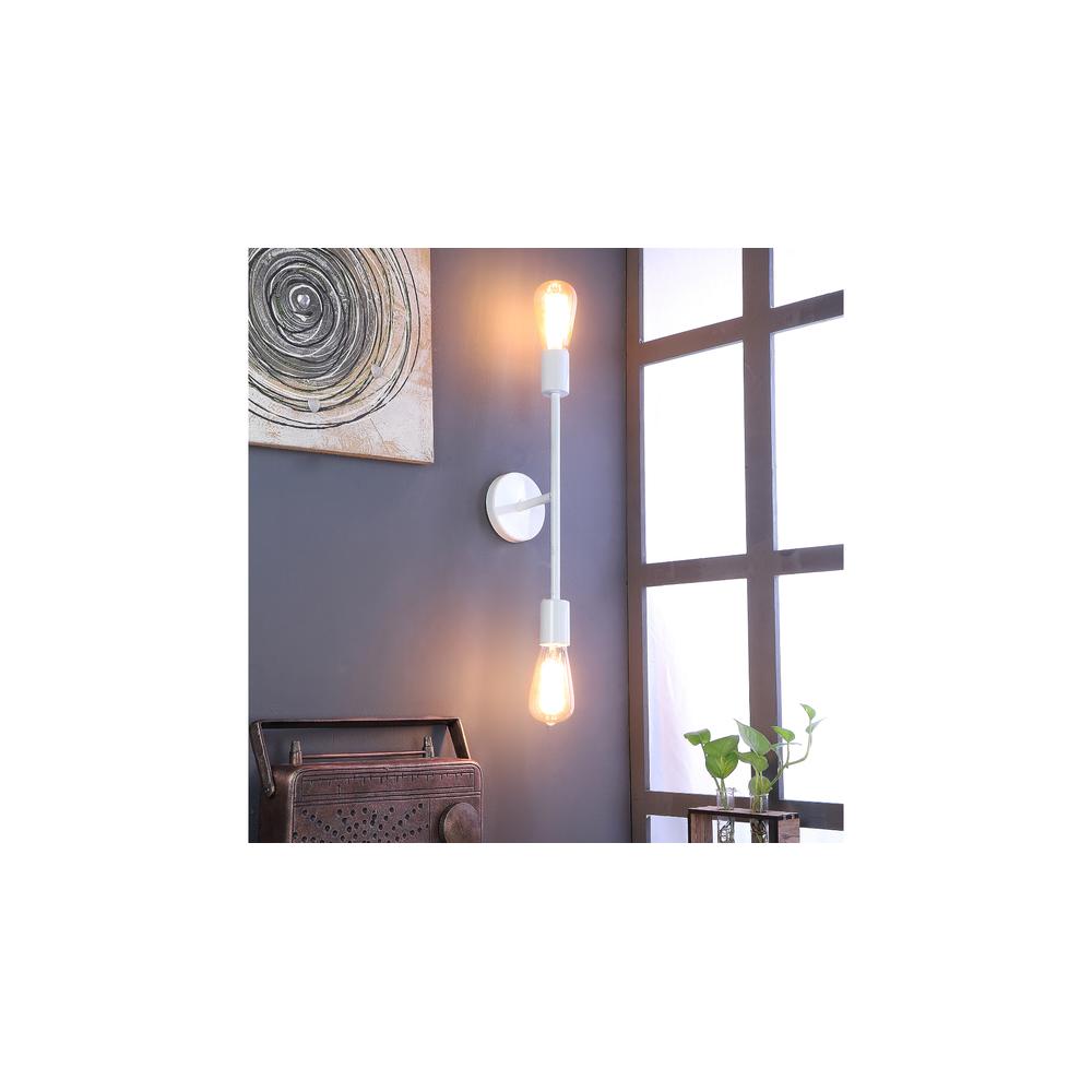 Filo White Metal Wall Light