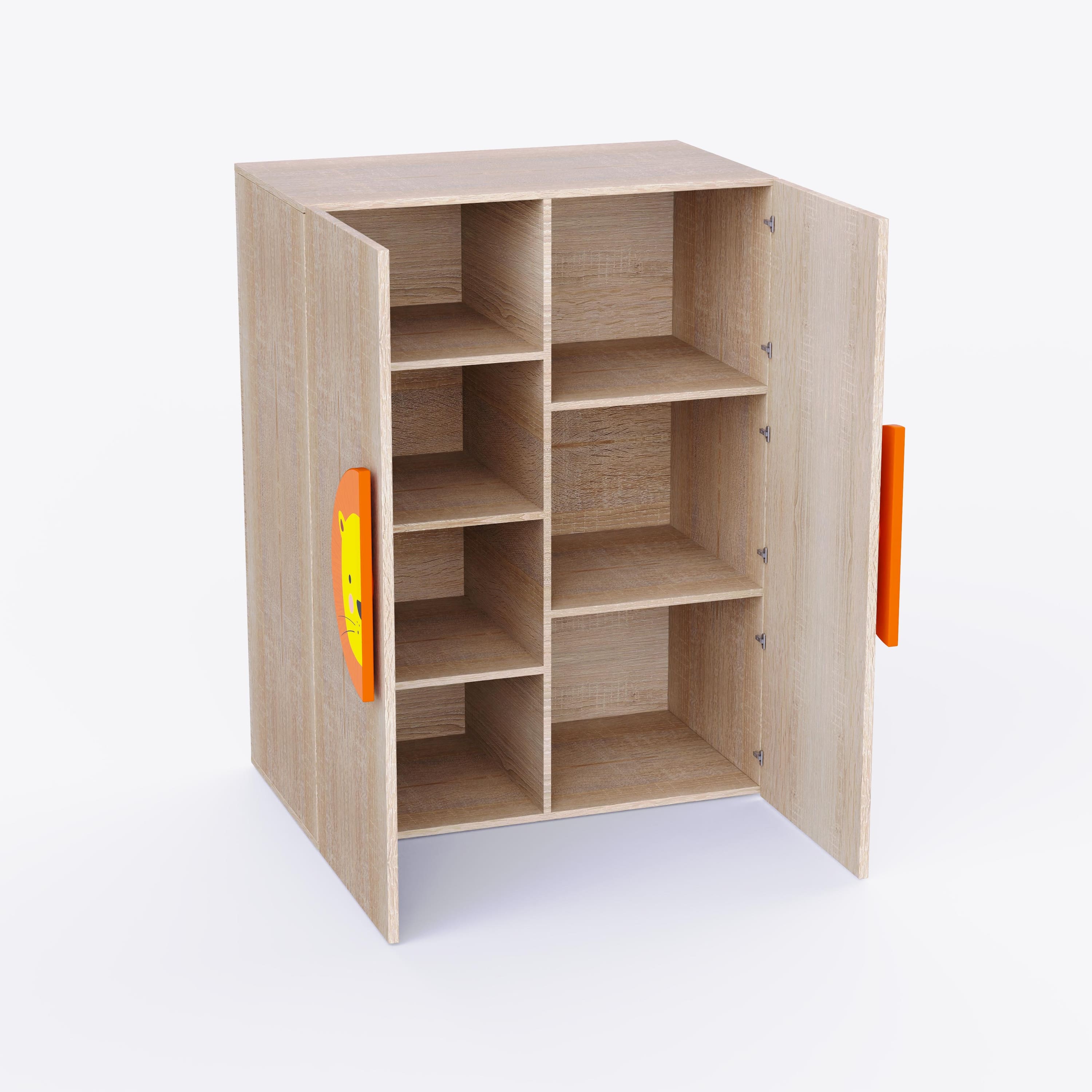 Lion'S Den Cabinet Storage In Oak Colour