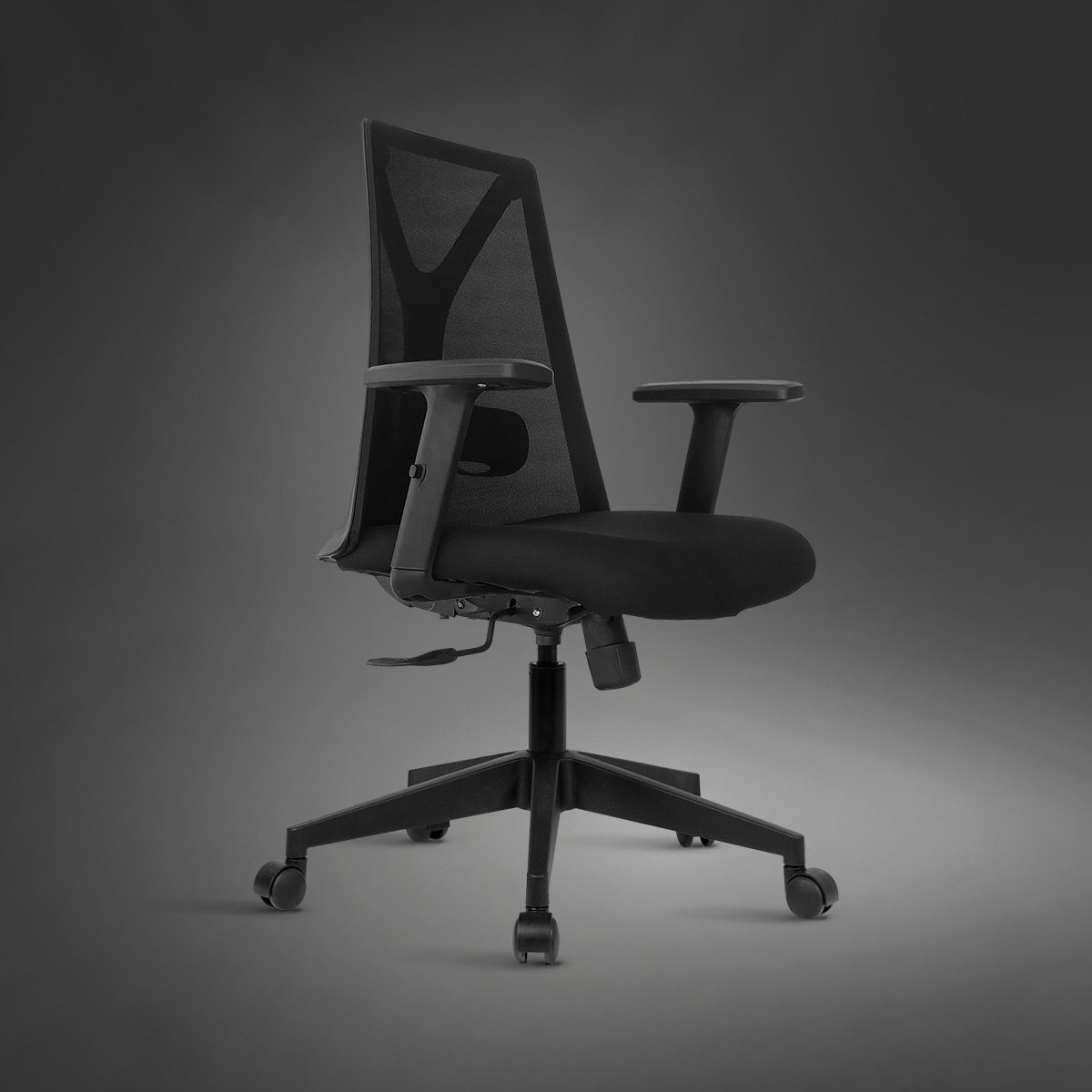 Kepler Brooks Crest MB Office Desk Chair in Black Colour - Kepler Brooks