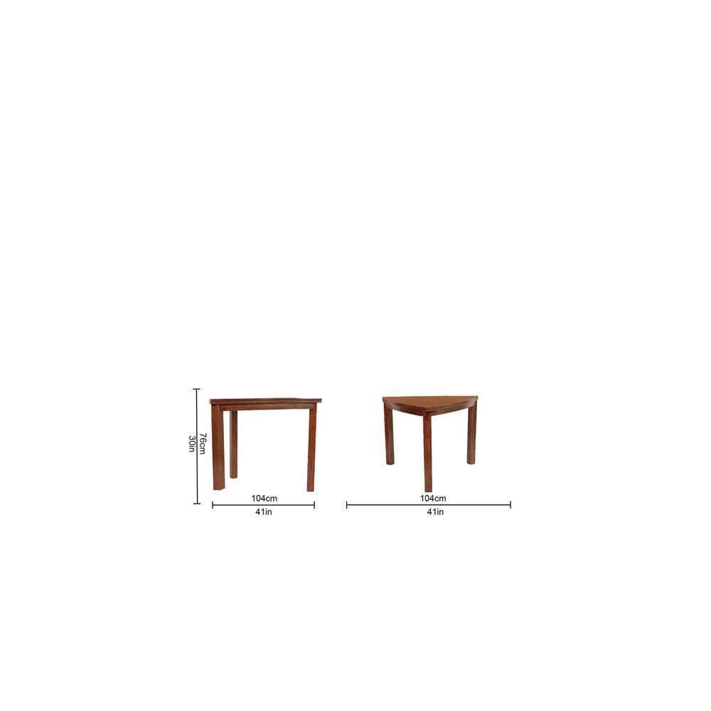 abbie solid wood  4 seater Dining table in  Provincial Teak
