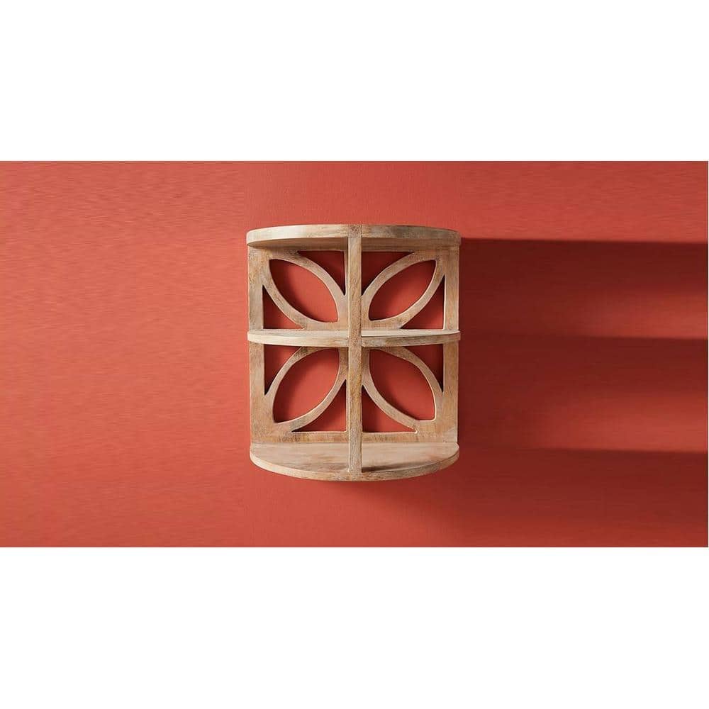 WOODENMOOD Rectangular Wall Rack