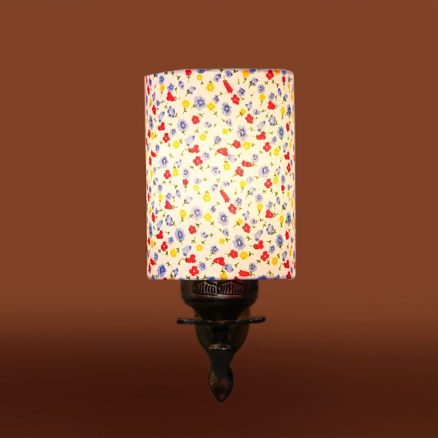 Devansh Metal Electric Wall Light in Antique Gold Colour with Multi Shade Count of 1 Light-picture-16