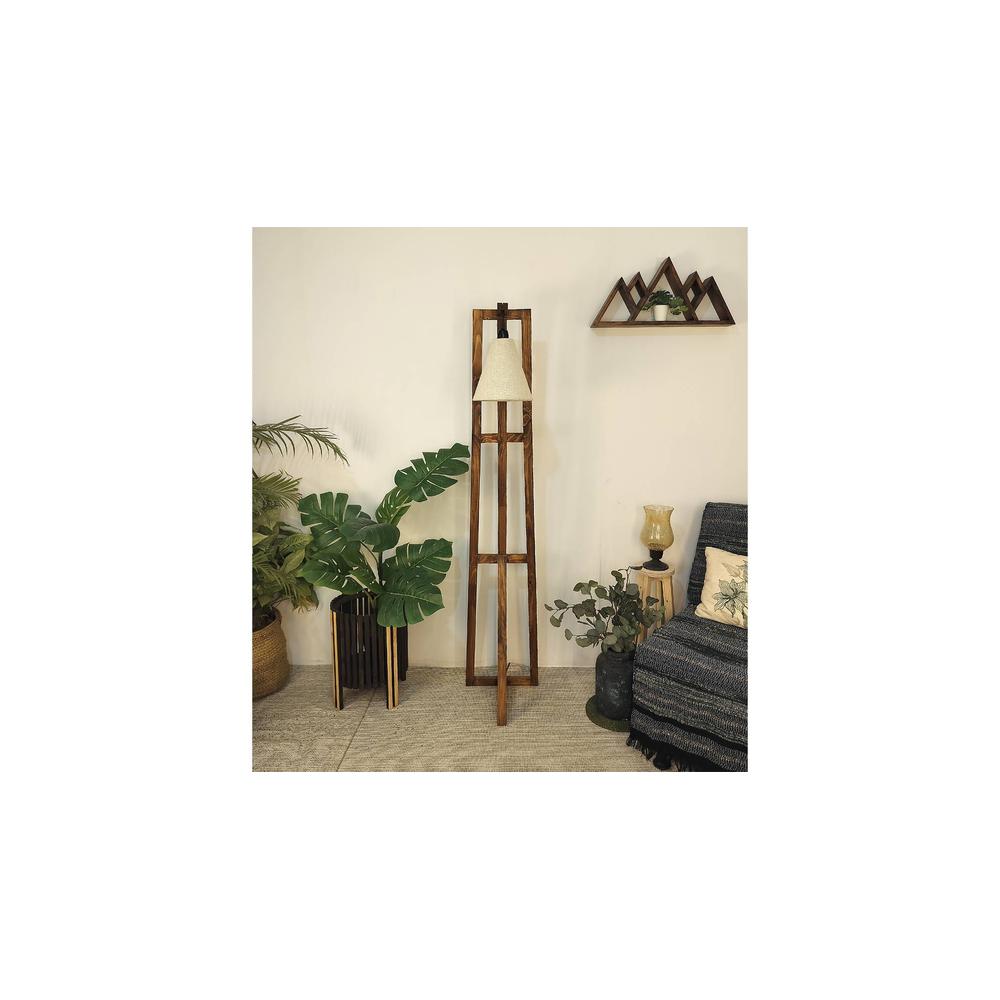 Achille Beige Jute Floor Lamp with Beige Jute Base
