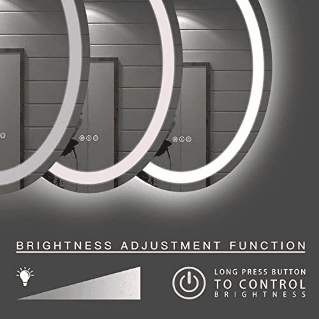 Oval Shape Lighted LED Mirror Modern  Vanity Mirror