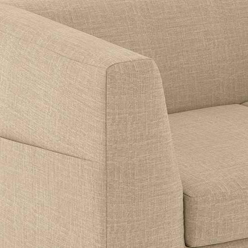 Rubik Luxe 2 Seater Fabric Sofa in Sandshell Beige Colour