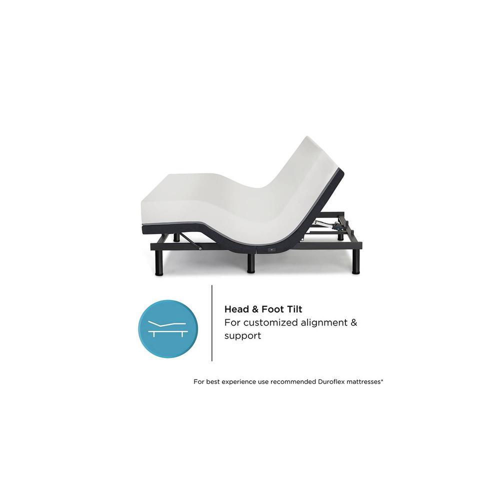 Wave Plus King Size Adjustable Bed With Under Bed Lighting, Massage And Sleep Modes