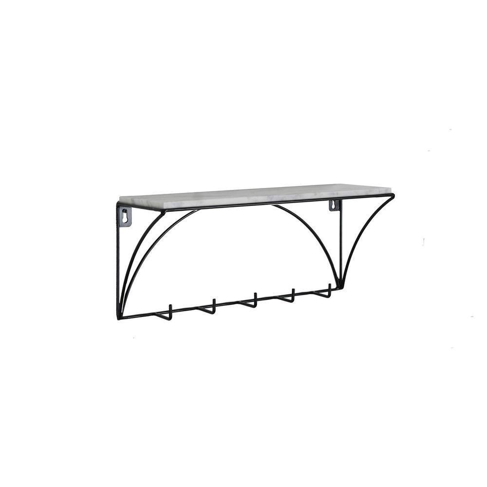 Claymint metal wall shelf
