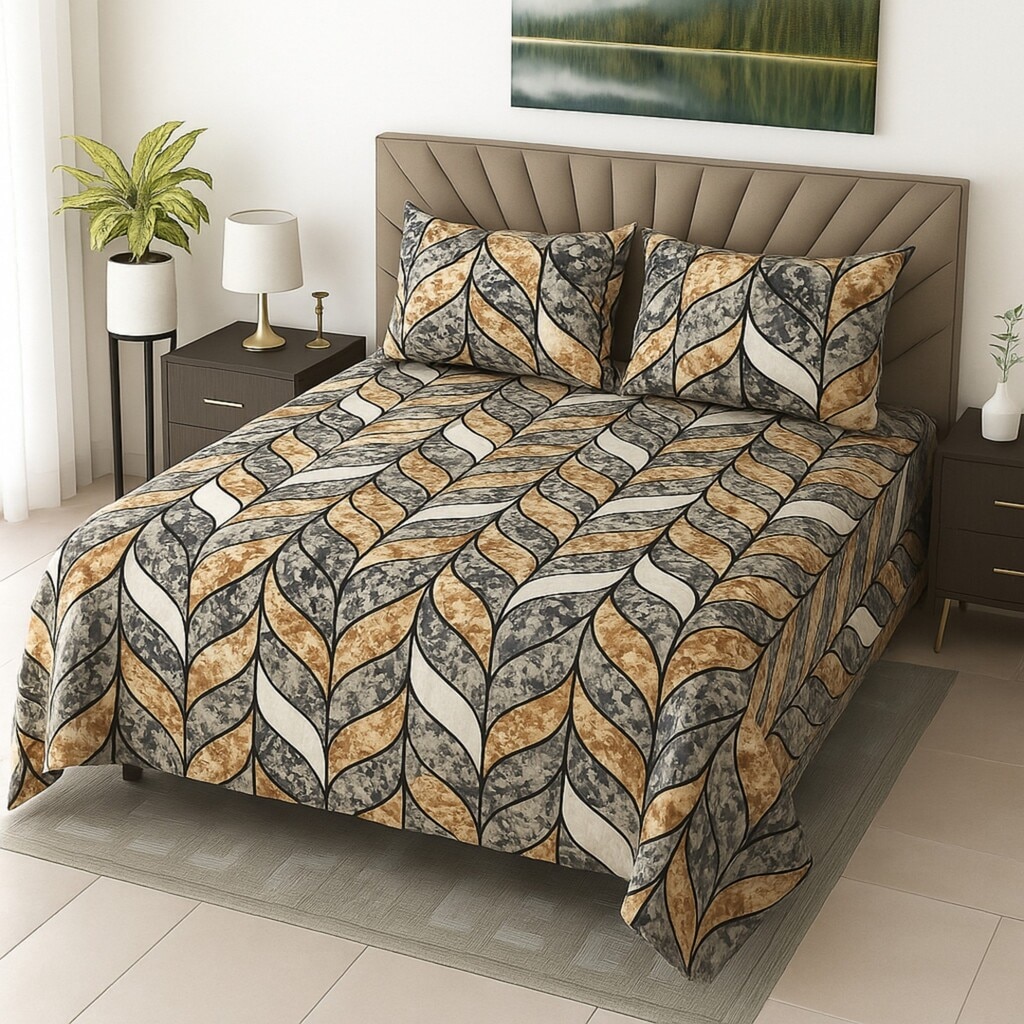 Nox Bed Cover Set Bed Sheet Bed Spread Super King Size With 2 Pillow Covers Super Soft Feel - Threads