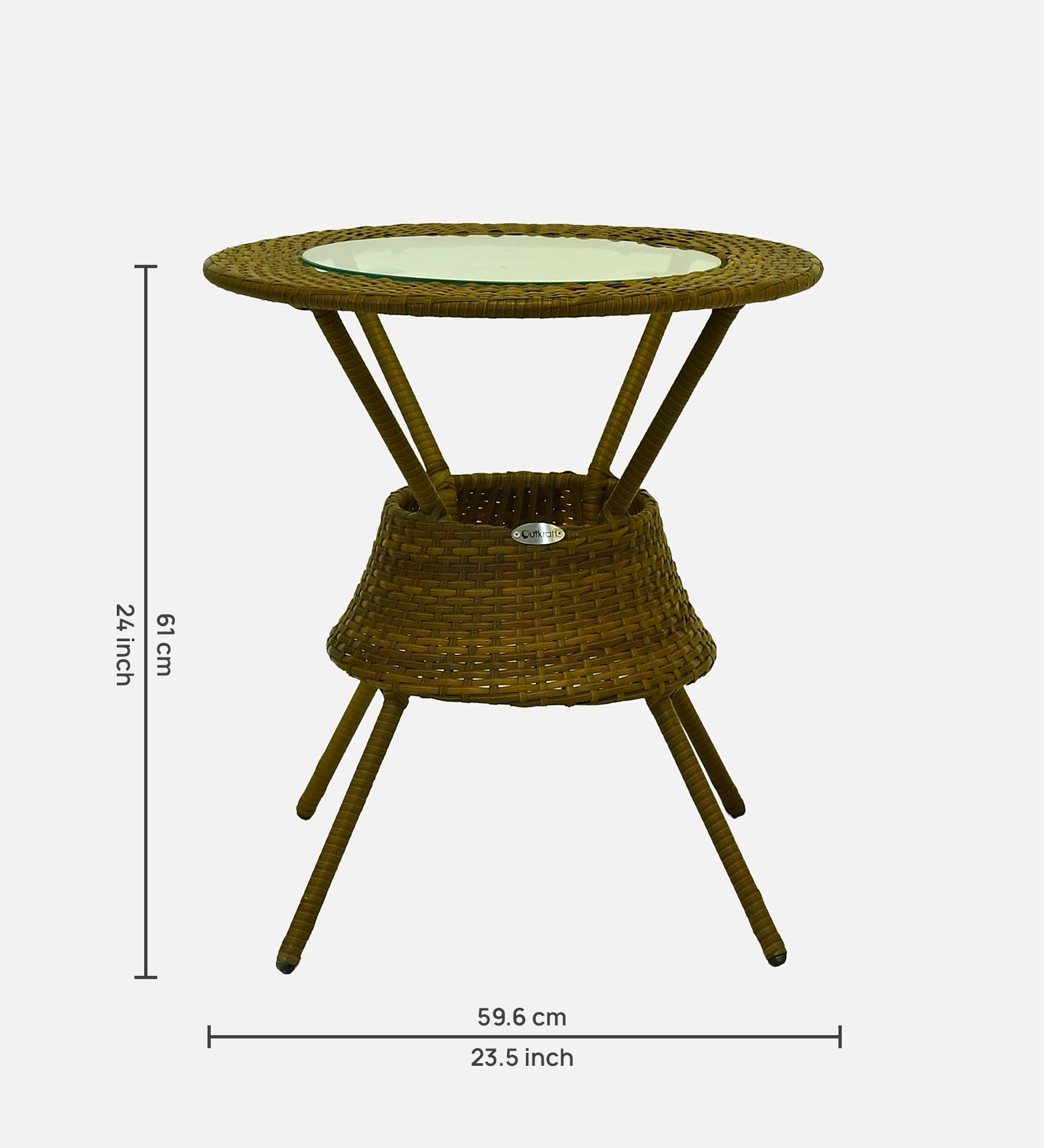 Ballarat  Wicker Chair In  Beige Dual Tone Finish