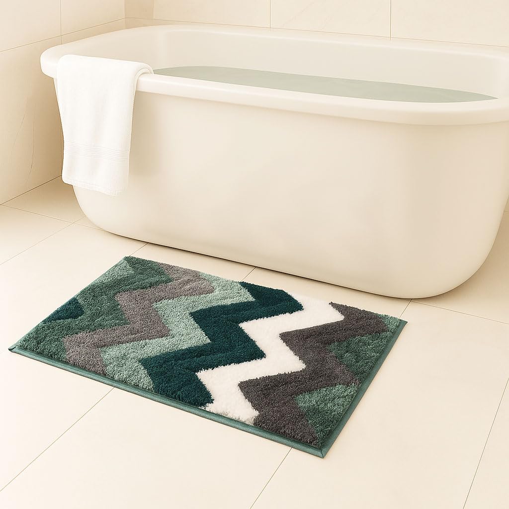 Luxe Home Super Soft Macau Stripe Bath Mat(40x60 cm) - Pack of 1