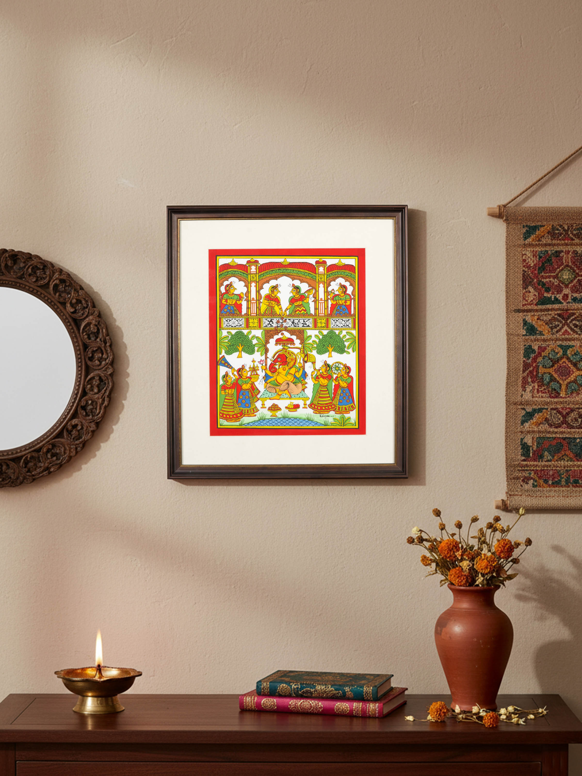 Ganesh Vandana Phad Painting