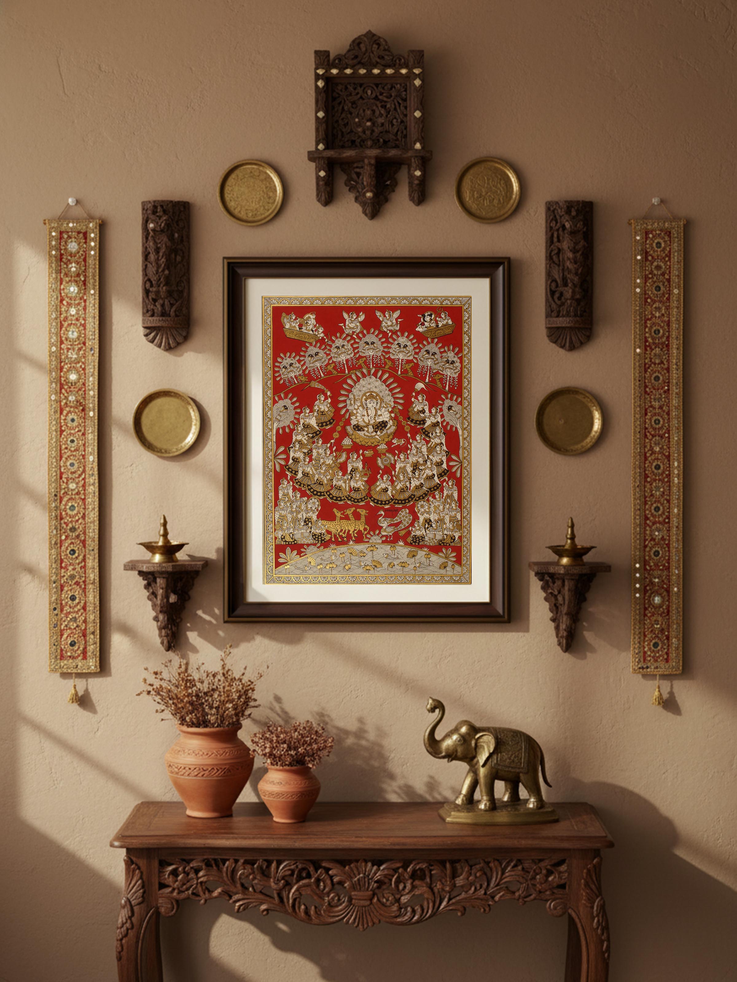 Ganesh Vandana Phad Painting