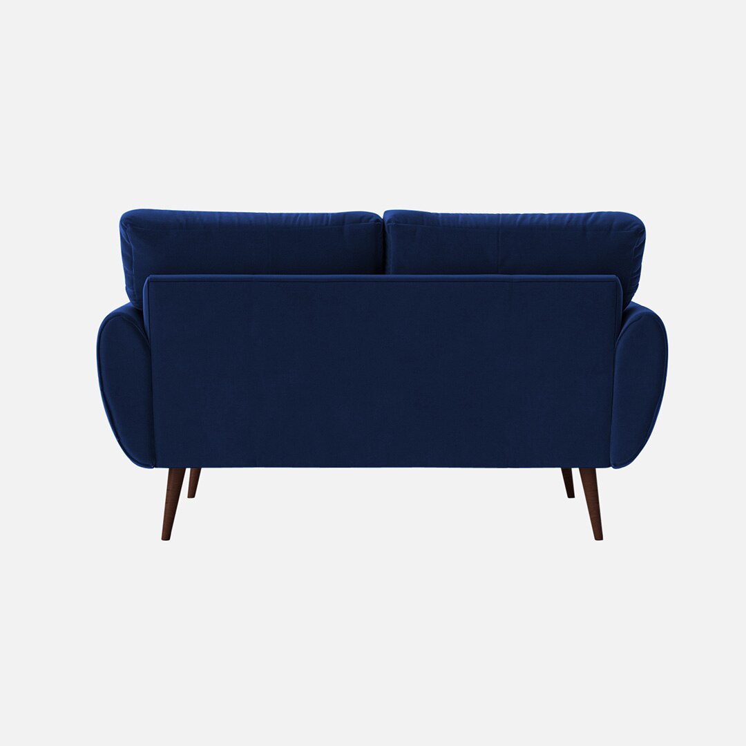 Faro Velvet 2 Seater Sofa in Navy Blue Colour