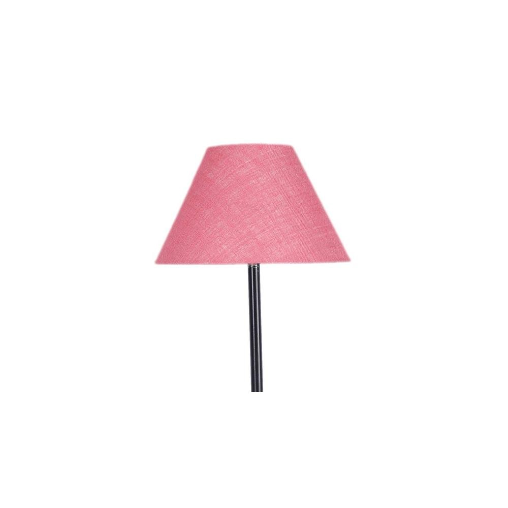 Sia Pink Jute shade with Iron floor lamp