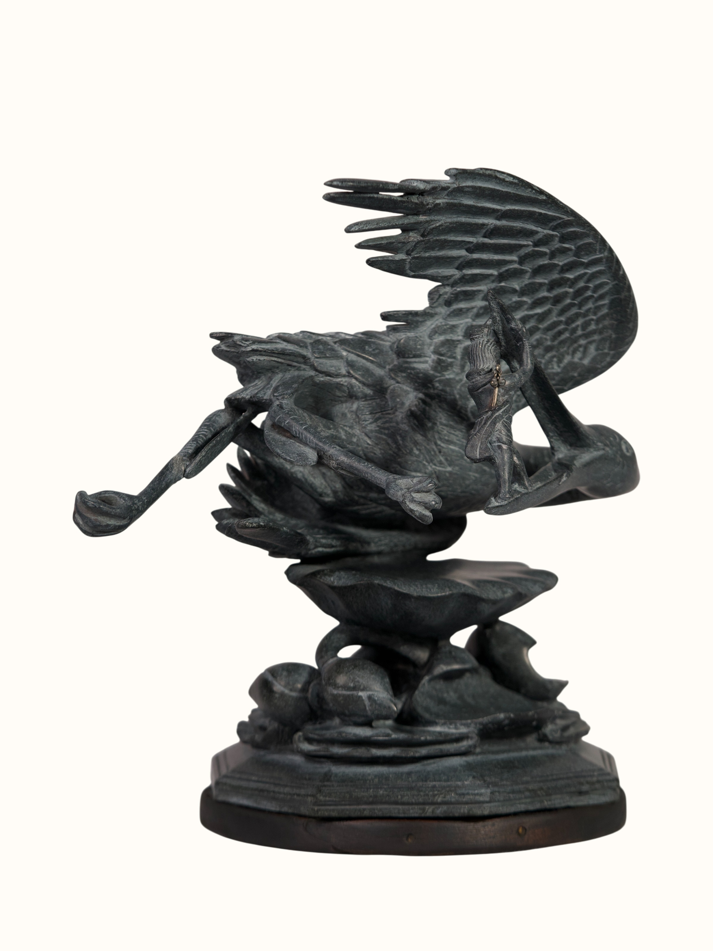 Stone Carved Bakasura Baddha Idol