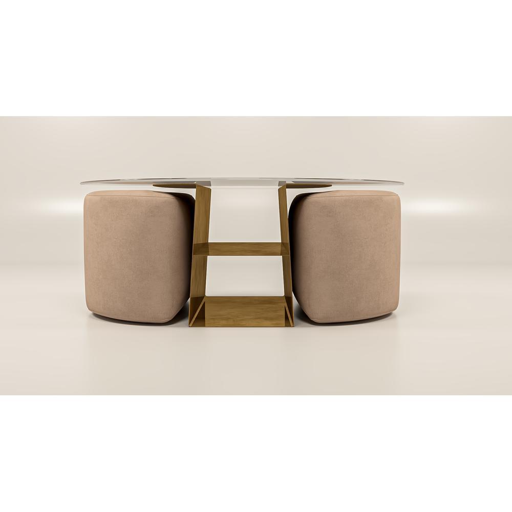 Elite Trapezio Space Saving Coffee Table Set