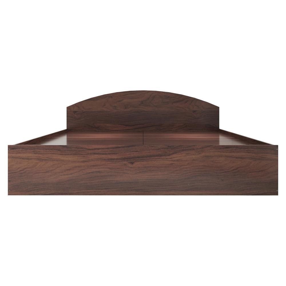 Daiki Queen Size Bed In Walnut Finish