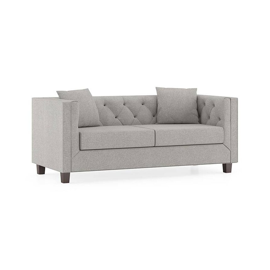 Windsor Essential 2 Seater Fabric Sofa in Vapour Grey Colour