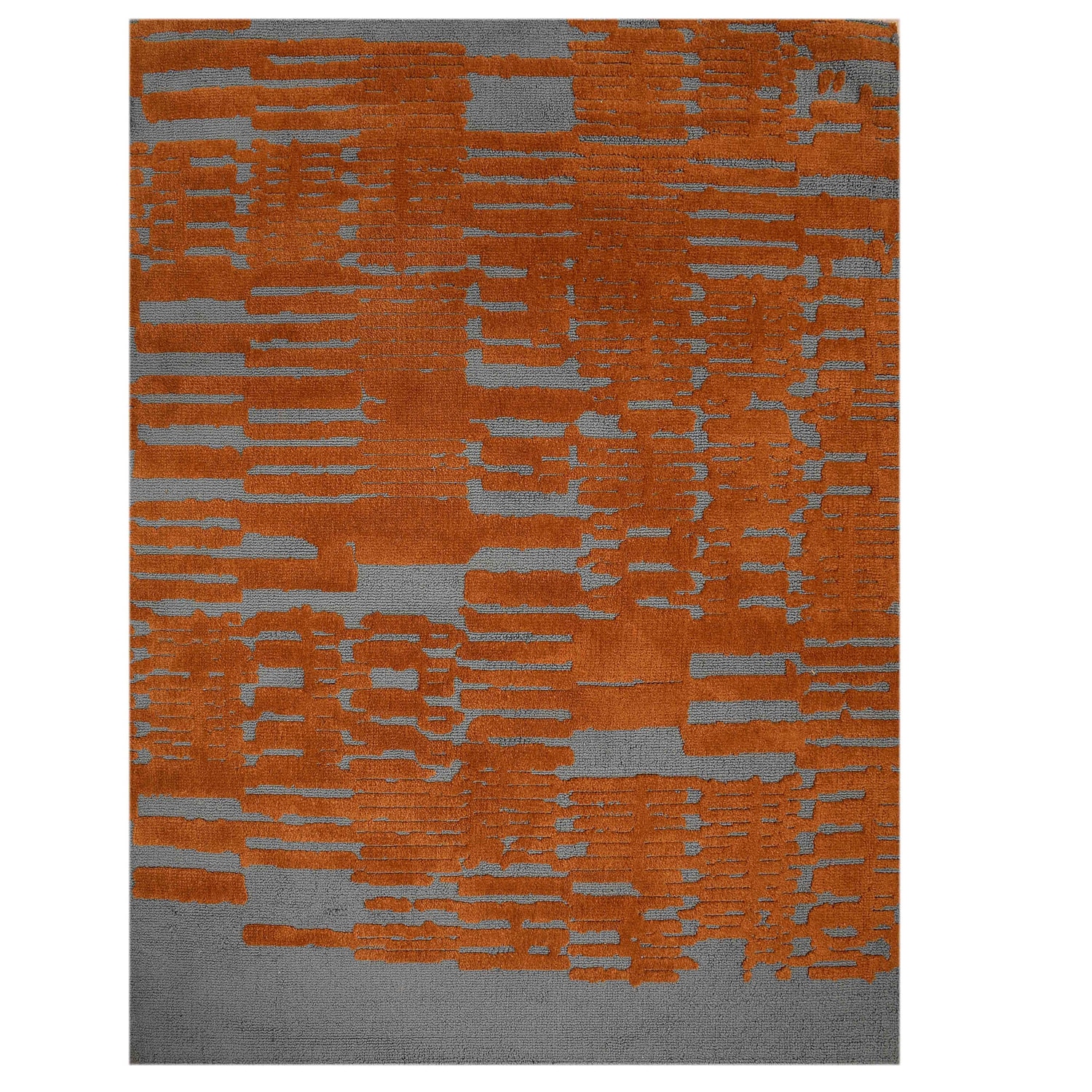 Multicolor Abstract Machine Made Polyester 4 X 6 Feet Carpet