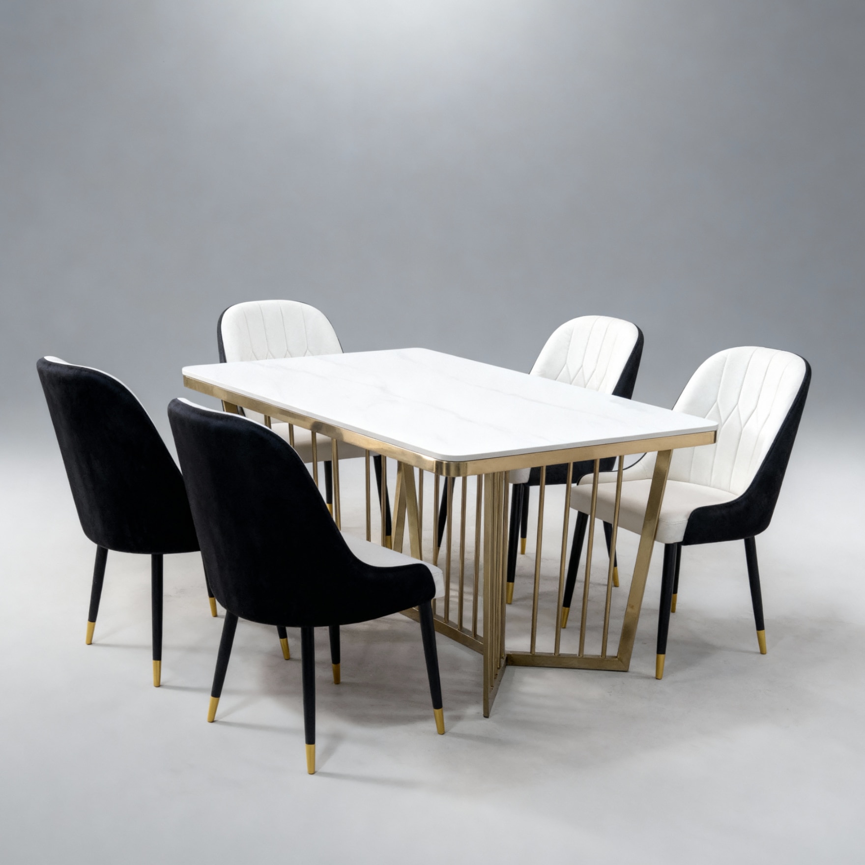 Stainless Steel Star Dining Table