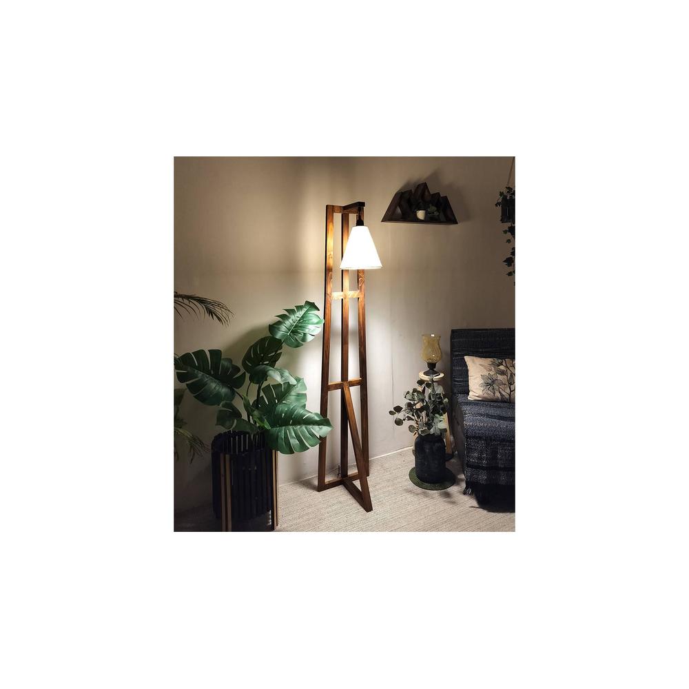 Achille Beige Jute Floor Lamp with Beige Jute Base