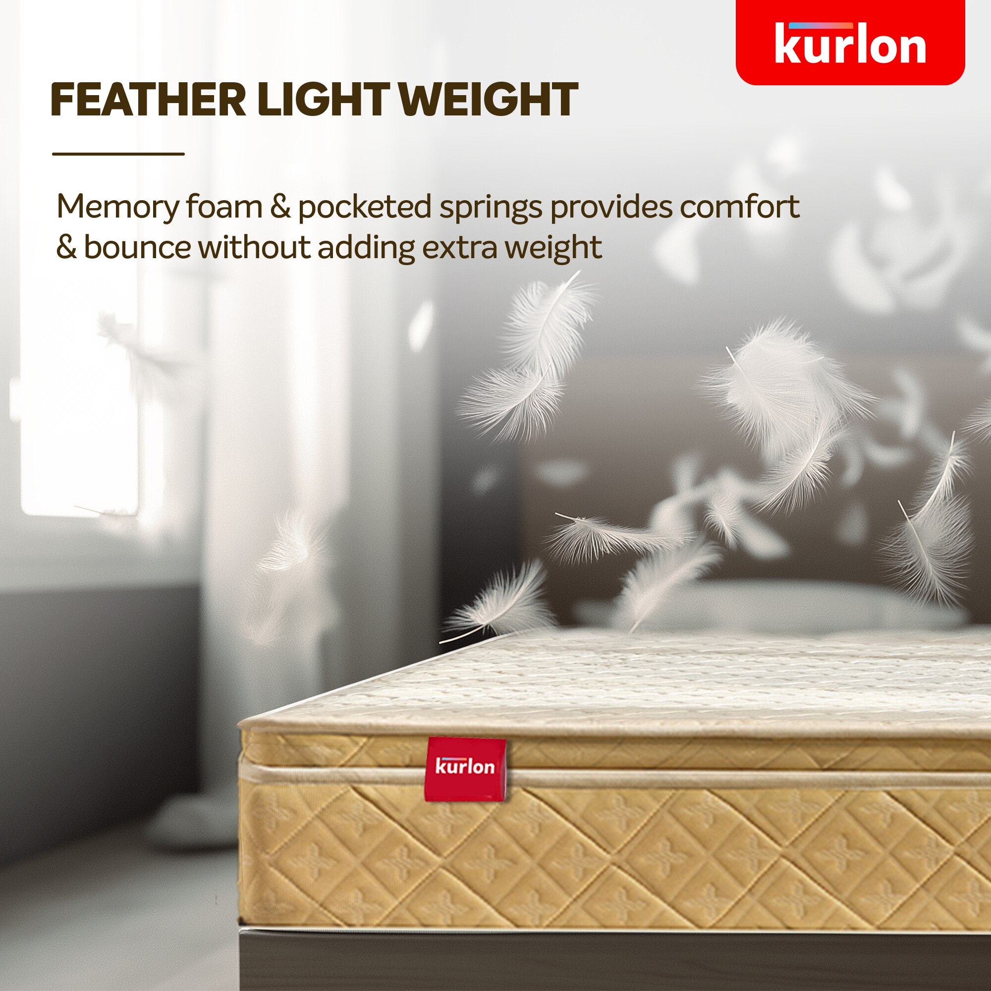 KURLON Supernova, 3 Zone Pocket Spring, Medium-Firm 6 inch Queen Pocket Spring Mattress (L x W: 75 inch x 60 inch)