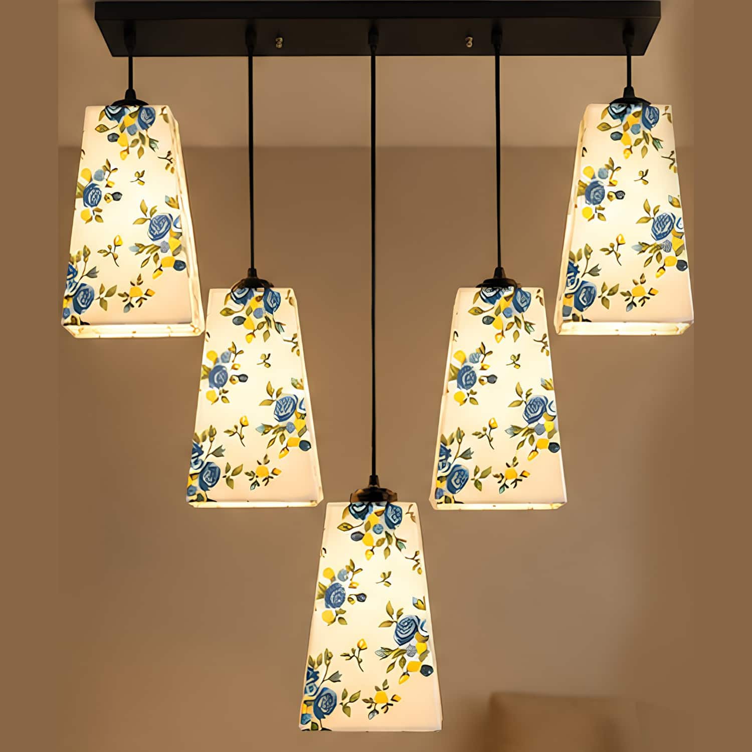 Devansh Solid Wood Electric Wall Light in Brown Colour with off-white Shade Count of 1 Light