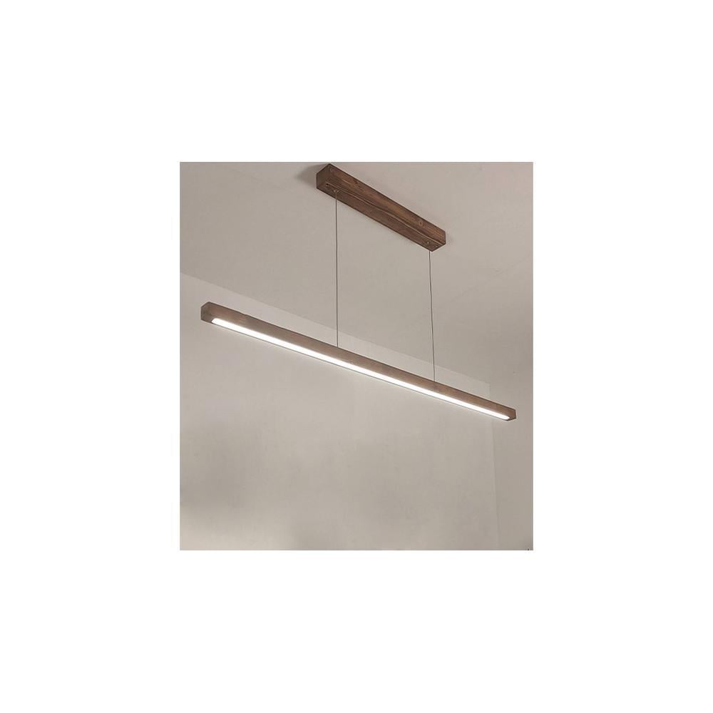 Brigitte 36 Brown Solid Wood Single Hanging Light