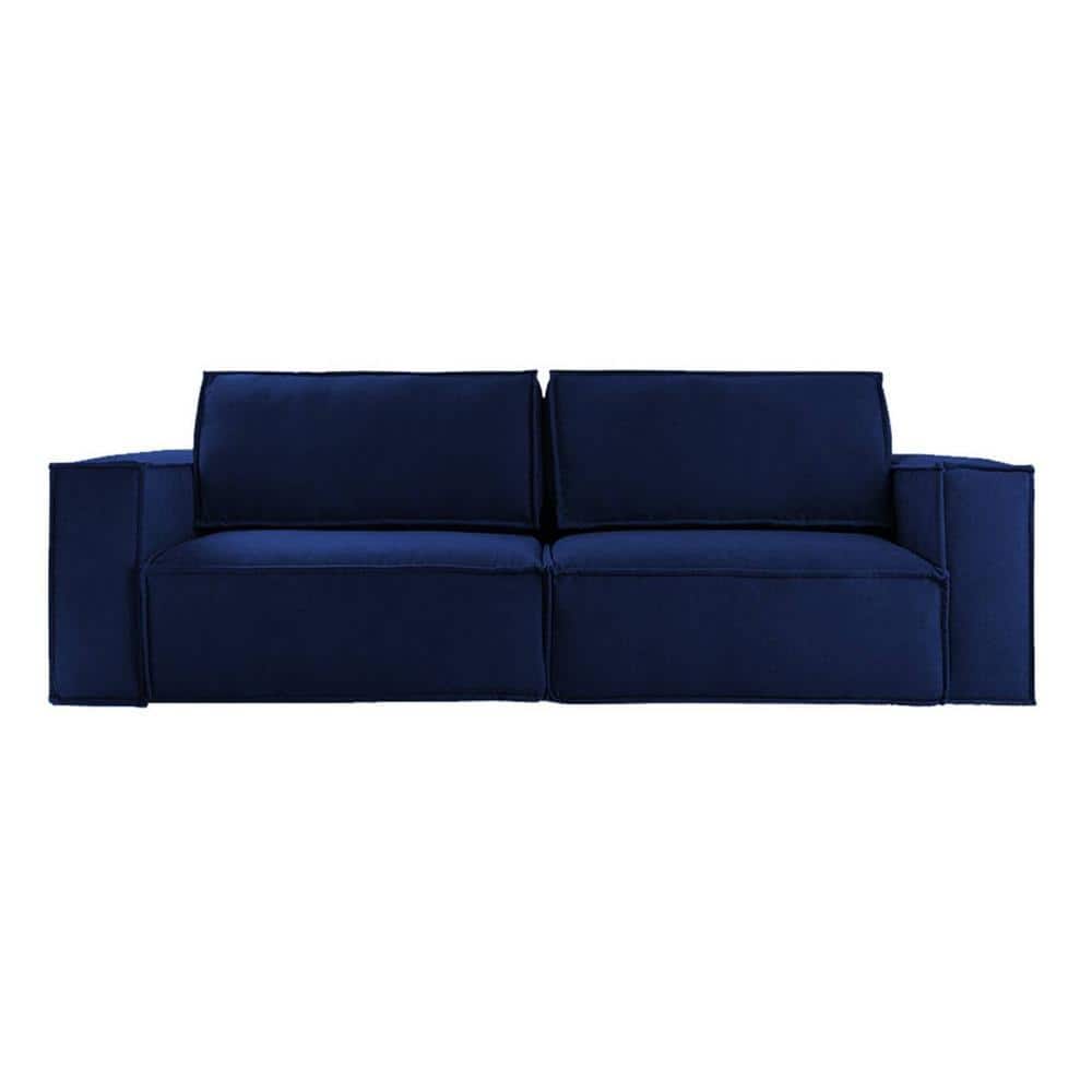 Skult 3 Pull Out Sofa Cum Bed In Navy Blue Colour