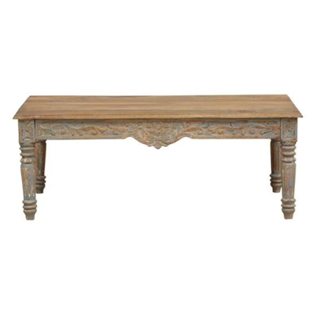Hayden Solid Wood Coffee Table In Grey Finish