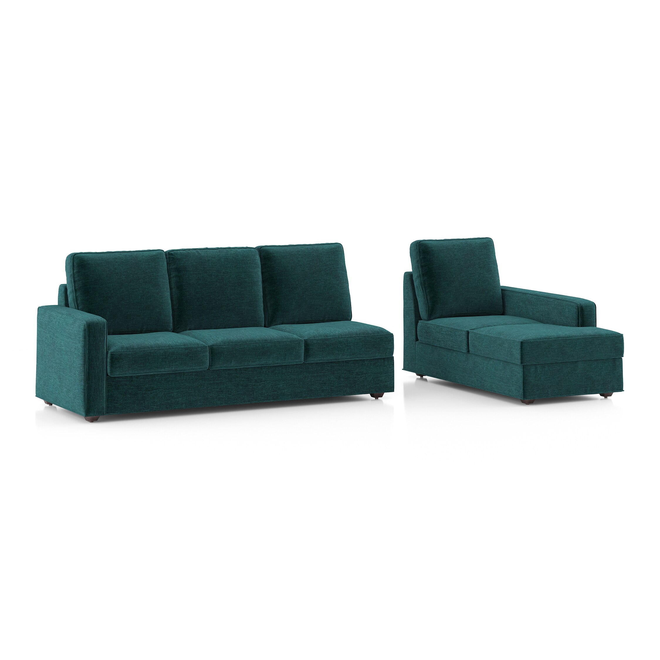 Apollo Sofa (Colour : Malibu, Cushion : Hard, Back Type : High Back, Seating Capacity : Right Aligned 3 Seater + Right Aligned Chaise)